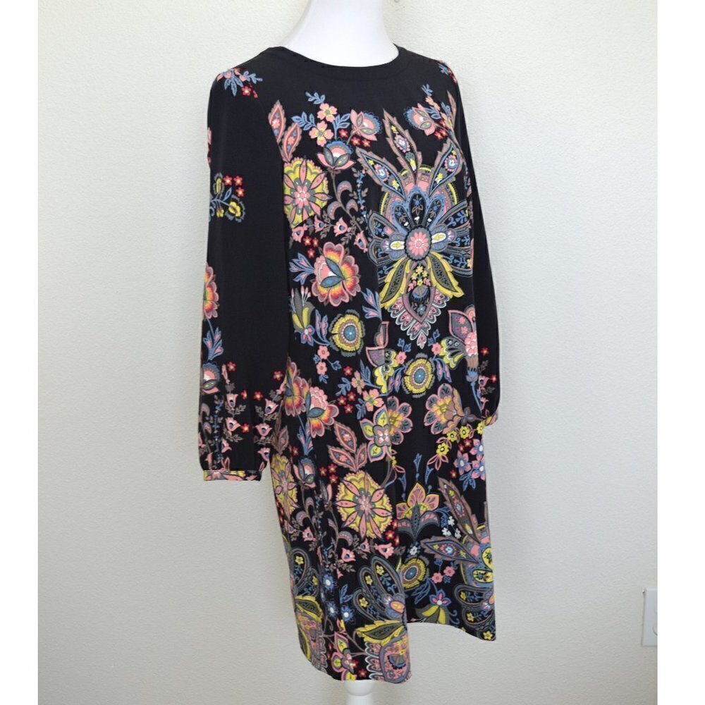 LOFT Floral Paisley Long Sleeve Dress NEW - Picture 2 of 7
